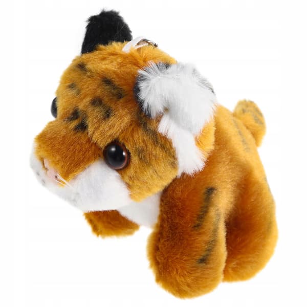 KEY RING WITH A BROWN PLUSH TIGER