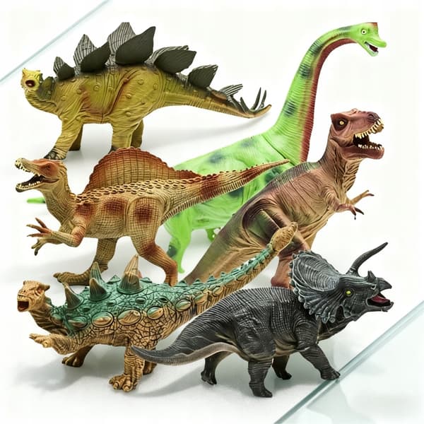 6-PIECE DINOSAUR FIGURES. DINOSAURS SET FOR CHILDREN. T-REX DINOSAUR