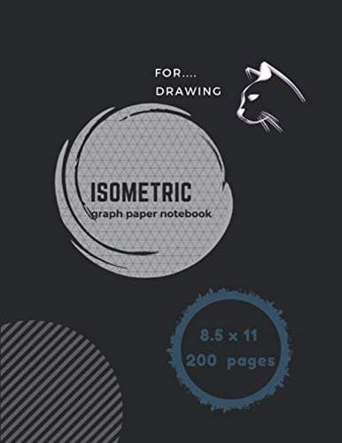 isometric graph paper notebook for drawing: this layout with large 8