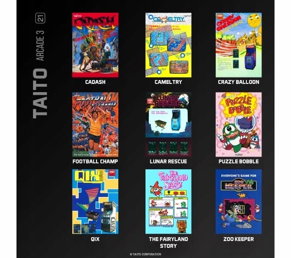 Evercade: Taito Arcade 3 game