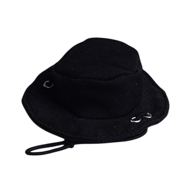 1/12 scale cowboy hat – Pretend Play collectable mini hat – Action figure – Black