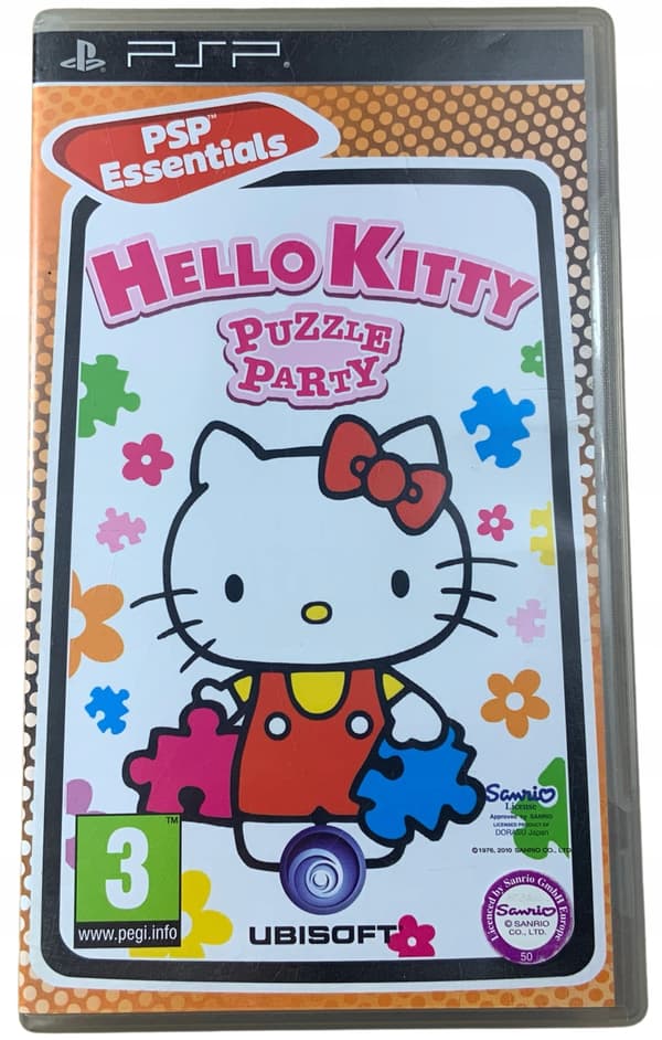 HELLO KITTY PUZZLE PARTY CD – very good+ condition, complete PSP set