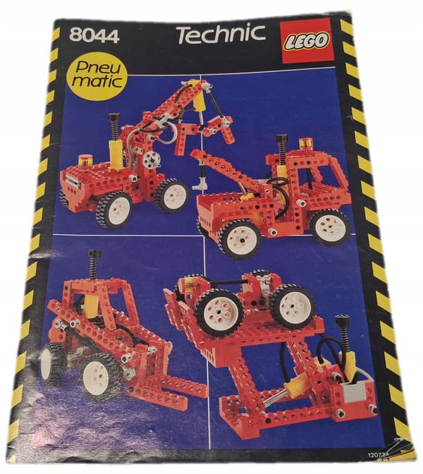 67A14. Paper instruction manual for the Lego Technic 8044 set