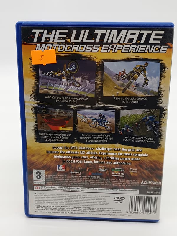 MTX: Mototrax PS2 for PlayStation 2 (PS2) – boxed