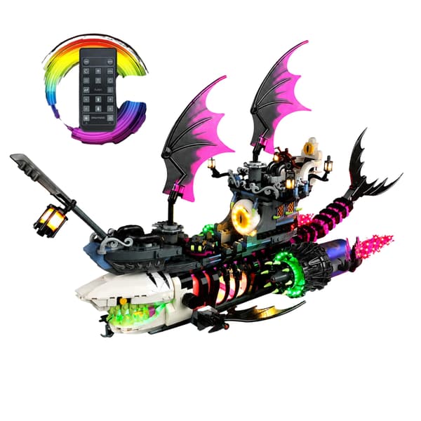 Cooldac LED lighting set for LEGO DreamZzz 71469 Nightmare Shark Ship