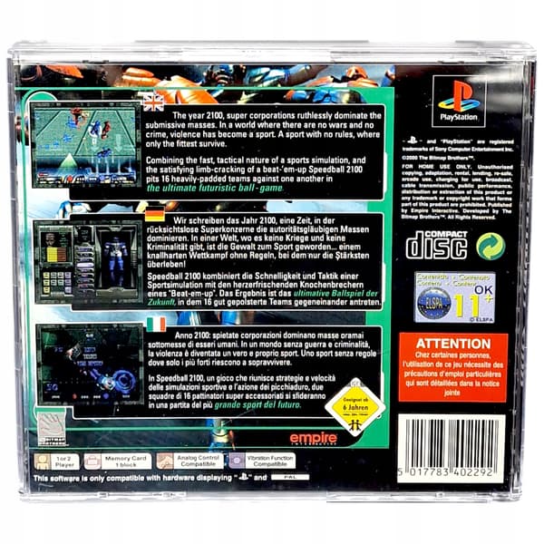 SPEEDBALL 2100 PSX PS1 PlayStation (PSX)