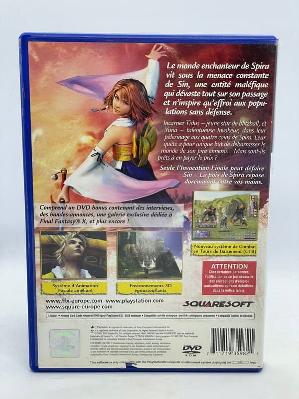 Final Fantasy X for PS2 (2xDVD) (FR)