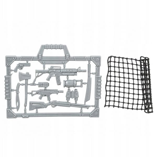 Hunting Dinosaur Set: Figurines, Movable Limbs, Net, Weapons, Accessories