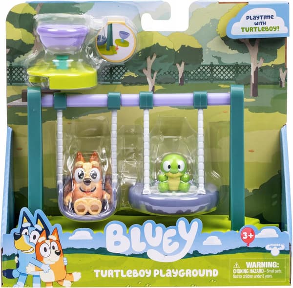 BLUEY. THE TURTLE AND THE SWING [FIGURINE]