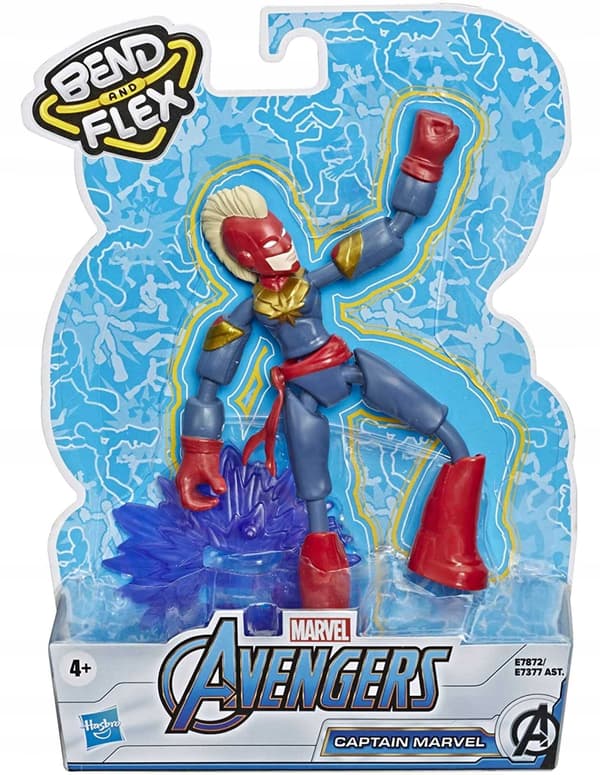 Hasbro Avengers Bend and Flex Captain Marvel figure