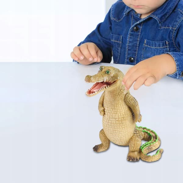 Crocodile Figure Simulation – Learning Aids – Educational Props – Standing Display Stand