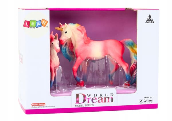 Collectable pink unicorn figurines