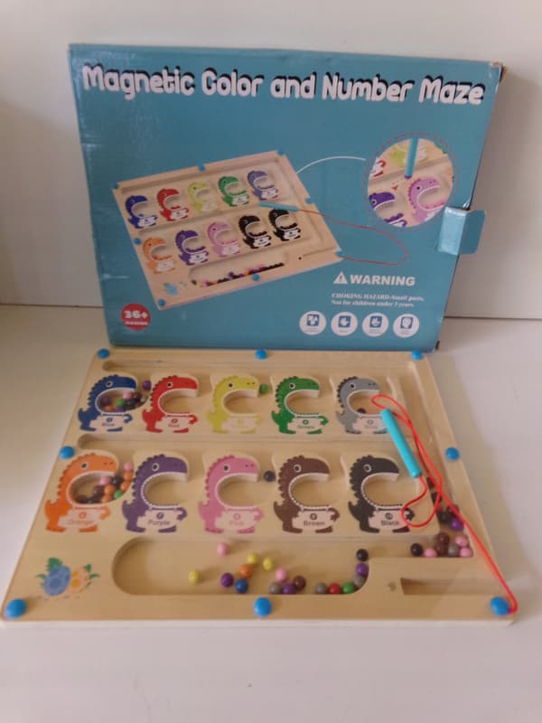Magnetic Dinosaur Educational Maze for Children