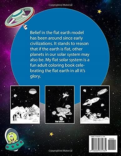 My Flat Solar System: An adult colouring book
