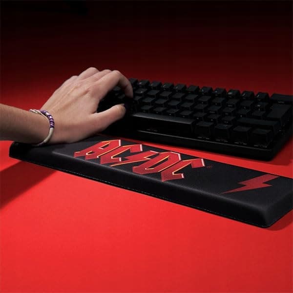 Subsonic AC/DC Wrist Rest – Memory Foam, Ergonomic Design – Licensed AC/DC