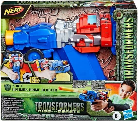 NERF TRANSFORMERS OPTIMUS PRIME 2-in-1 ROBOT BLAST GUN WITH PROJECTILES BY HASBRO