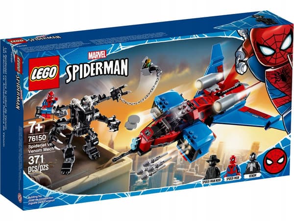 LEGO Super Heroes, Marvel – 76150 Spider-Jet vs Venom Mech –