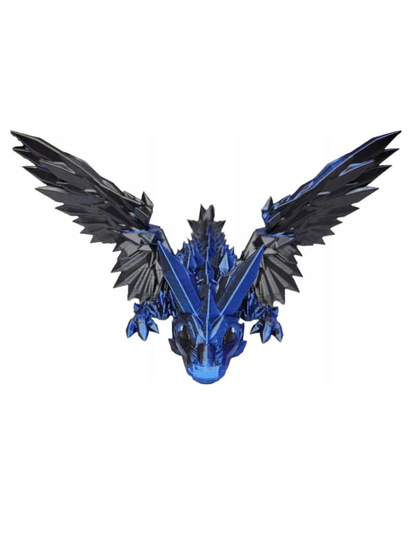 Movable Winged Dragon with Mistic Blue Dragon Egg – Crystal Dragon figurine