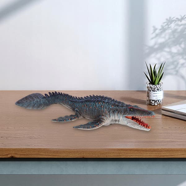 Mosasaurus Dinosaur Figurines, High-Quality Replica, 34 x 12.5 x 5.5 cm
