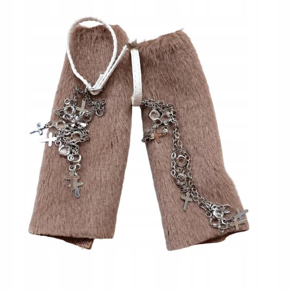1/6 Scale Figure Boot Cuffs, Boot Socks and Leg Cuffs Miniature for 12 Coffee