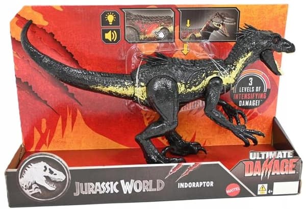 Mattel Jurassic World Indoraptor interactive dinosaur with light
