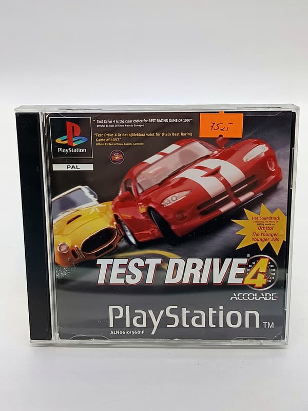 TEST DRIVE 4 game for Sony PlayStation (PSX) – NEW REPLACEMENT BOX