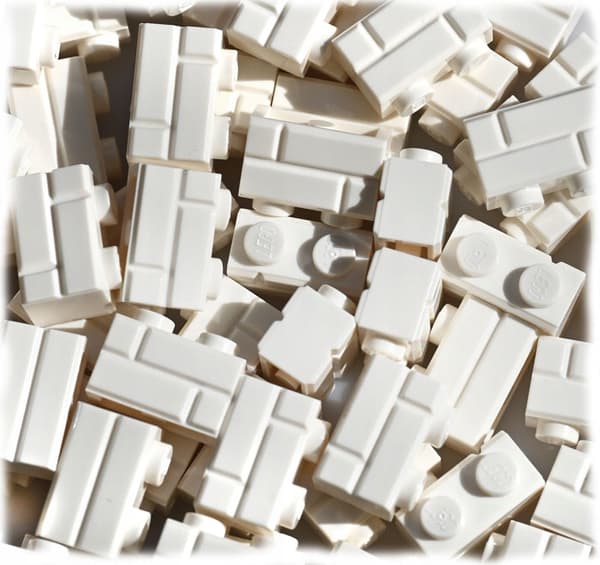 LEGO 1x2 white brick, 100-piece set – 98283 6152409