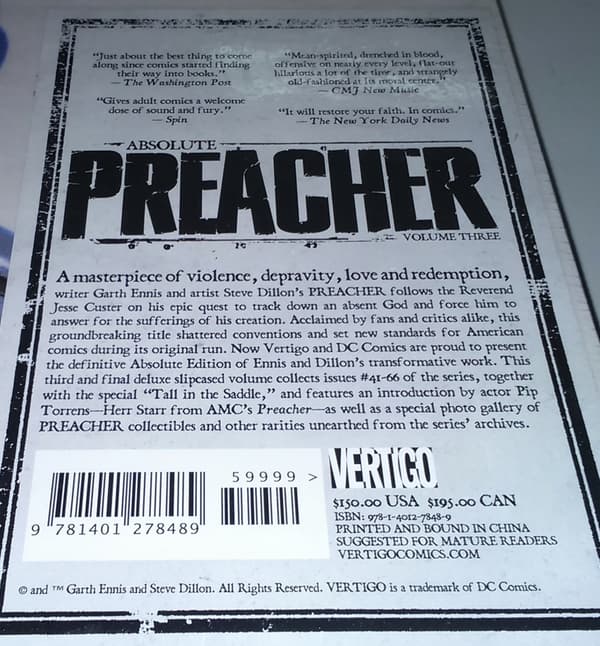 Absolute Preacher Vol. 3: An anthology