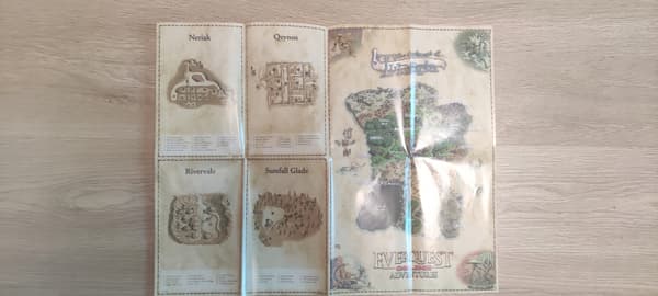 EVERQUEST ONLINE ADVENTURES PlayStation 2 (PS2) Scandinavian cover + map