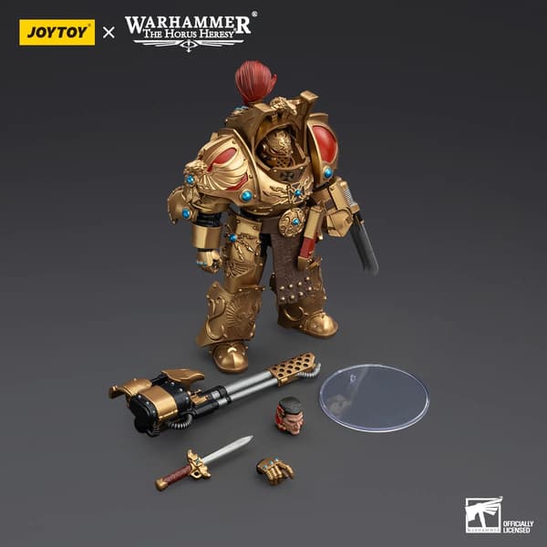 JoyToy Legio Custodes Aquilon Terminator Squad with Infernus Firepike