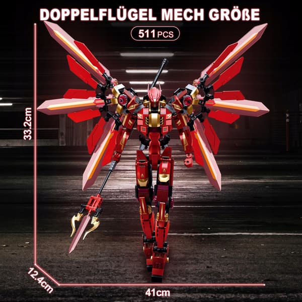 HIGH GODO Mechanical Robot Figure with 511 Pieces for Adults