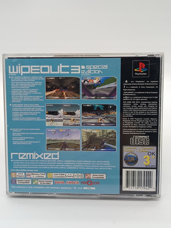 WIPEOUT 3 SPECIAL EDITION PlayStation (PSX) boxed version