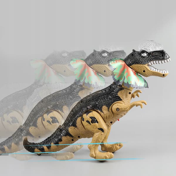 Electronic ABS walking dinosaur with walking motion Hand-eye coordination Brown