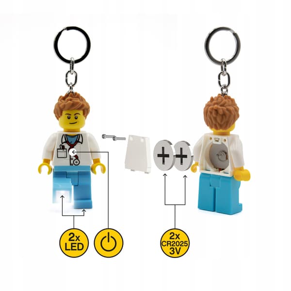 LEGO KEYRING WITH LED TORCH – DOCTOR KEYRING