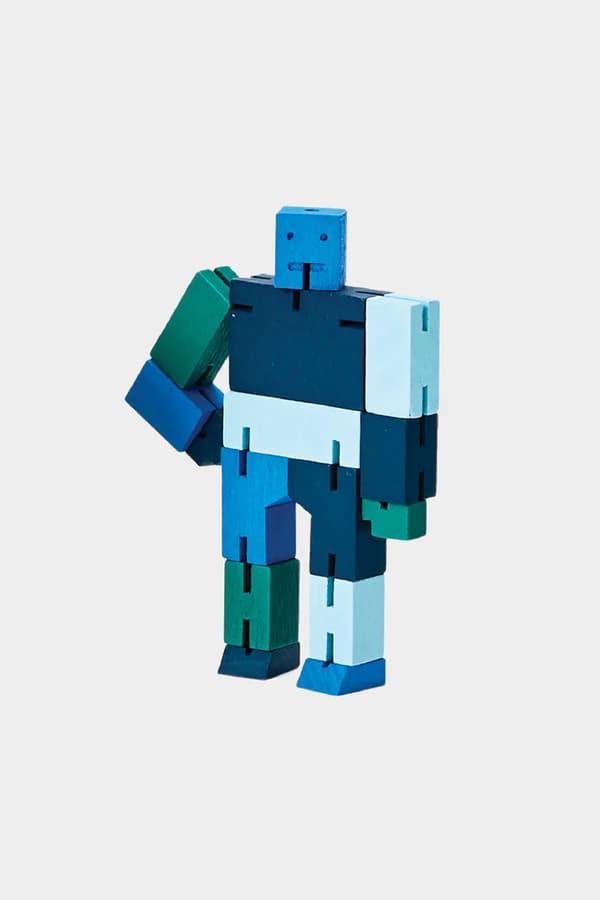 Areaware Cubebot micro, blue, multicoloured, Areaware