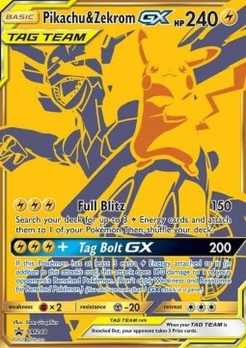 Pokemon Pikachu & Zekrom GX