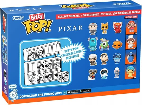 Funko Pop! PIXAR Bitty Pop 4-Pack 2.5cm Lightyear, Sox, Red Panda, Mei