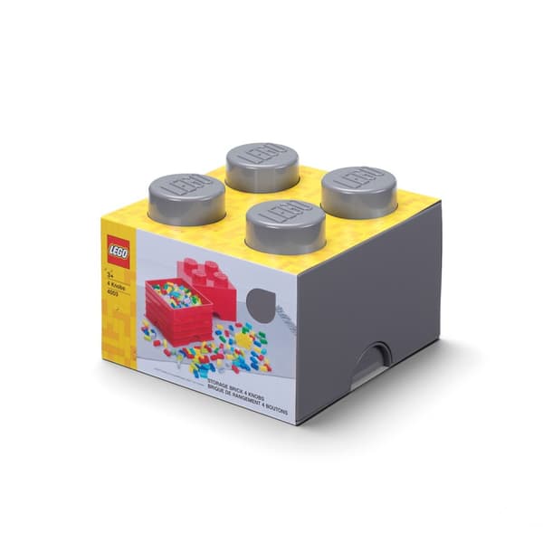 LEGO Container, Brick Box, 4 Dark Grey, 25 cm, 40031754