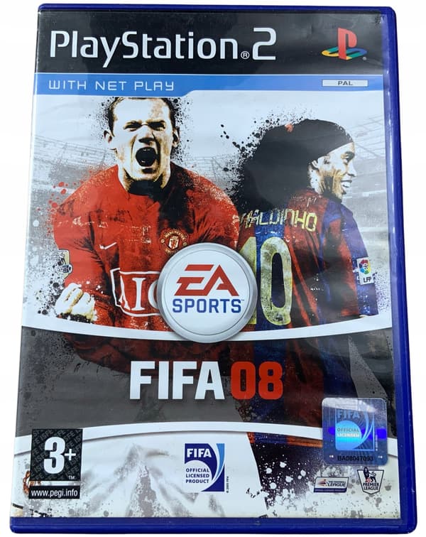 FIFA 08 – perfect condition, complete, first-run PS2 disc