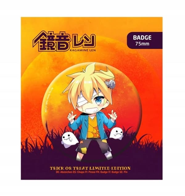 POPBuddies PIAPRO Characters: Kagamine Len Halloween Badge