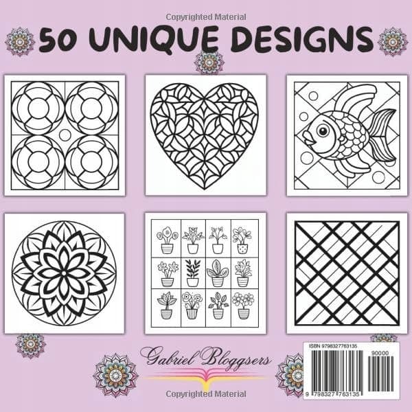 Bloggsers, Gabriel Comfy Patterns: A Bold and Easy Colouring Book – Simple and B