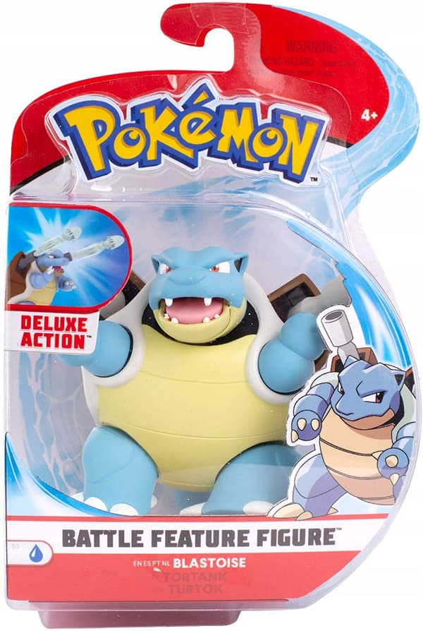 POKEMON Blastoise Turtok Figurine with Attack Function