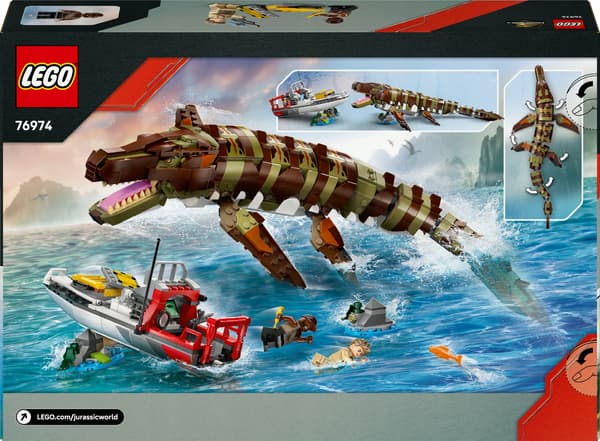 LEGO Jurassic World: Boat Mission and Mosasaurus Model 76974