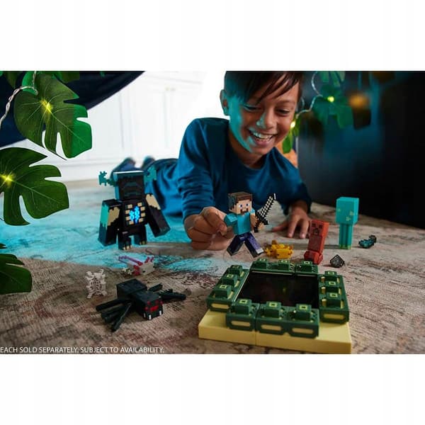 Mattel Minecraft Figure: Build a Portal – Damaged Creeper, 8 cm