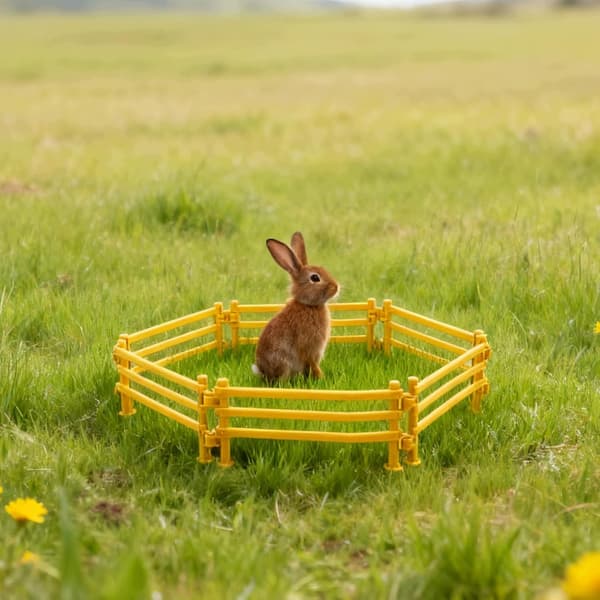 70-PIECE PLAY FENCE SET: FARM AND EDUCATIONAL HORSE THEME