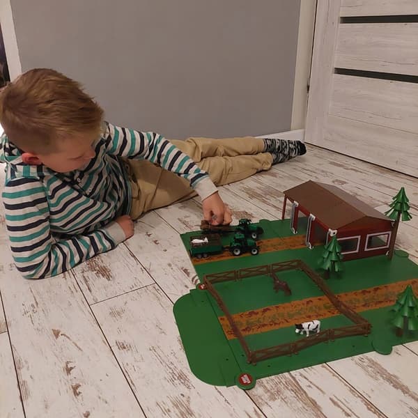 Educational Set: BIG FARM – TRACTOR X2, ANIMALS, PIGSTY, HORSE – A Gift