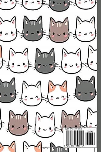 COMPOSITION NOTEBOOK: Cute cat for cat lovers, Wide-ruled Cat-themed Notebook
