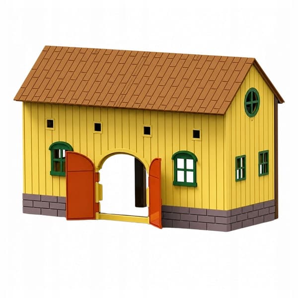 Large children’s farm set with ponies, a tractor and a barn – 72 pieces