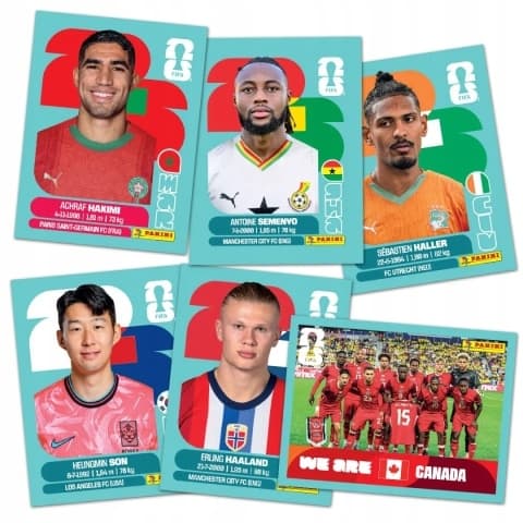 5 x FIFA World Cup 2026 Sticker Pack – Panini Collection