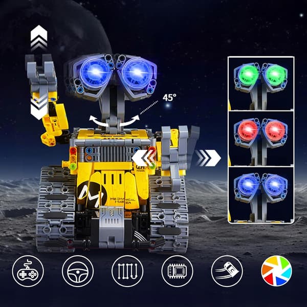 PROGRAMMABLE ROBOT – LARGE CONSTRUCTION SET (560 pieces) WITH APP AND REMOTE CONTROL